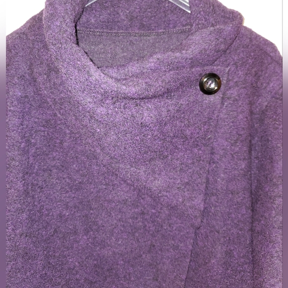 80% Lana wool cross body sweater jacket - Picture 3 of 6